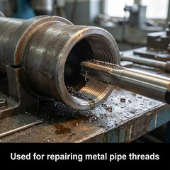 1/2&Prime;-14 NPT Pipe Tap &ndash; Metal Thread Repair Tool for Steel, Iron & Copper Fitting