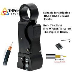 Gaobige Coaxial Cable Tool Kit &ndash; BNC Crimp tool for RG58, RG59, RG62, Black