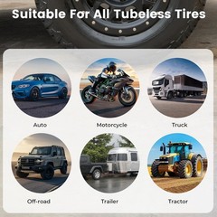 Flat Tire Repair Kit with Plugs 16 Pcs, Heavy Duty Tire Plug Kit for Car, Mot&hellip;