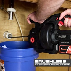 20V Brushless Cordless Drain Auger with 2.0Ah Battery