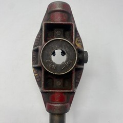 Vintage Pipe Threader with 1/2&Prime; Die Set and Guide &ndash; Greenfield Mass. USA