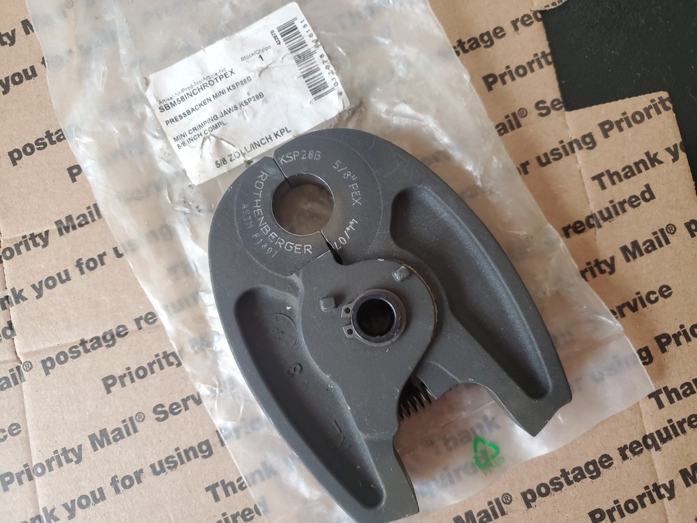 5/8 Pex Jaw ASTM for Ridgid RP115 mini press 15Kn tool Nibco Pc-20m Rls