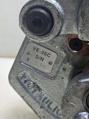 Victaulic VE-26C Roll Grooving Tool 2-6&Prime; Copper Pipe Tubing, Crank,Feeler Gauges