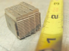 Set of four H&G Left Hand 5/16&Prime; Thread cutter bits for Pipe