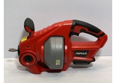 POPULO CDAL-2004 20V Cordless Drain Auger Kit, 25 ft 1/4&Prime; Shaft-Cable