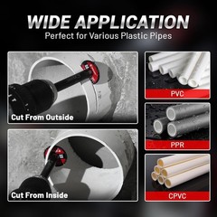 Inside Pipe Cutter for PVC Pipe, Pipe Cutter with Replaceable Diamond Grit Bl&hellip;