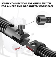 Drain Snake Drill Attachments,8-Piece Drain Cleaner Combination Cutter Heads