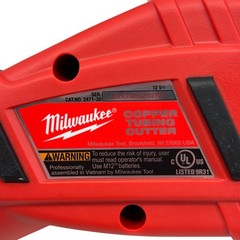 Milwaukee 2471-20 M12 Cordless Copper Tubing Cutter &ndash; 6798
