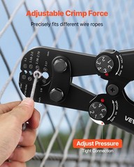 VEVOR Crimping Tool 3/64&Prime; &ndash; 1/8&Prime; Steel Wire Rope Crimper Metric Imperial Marking