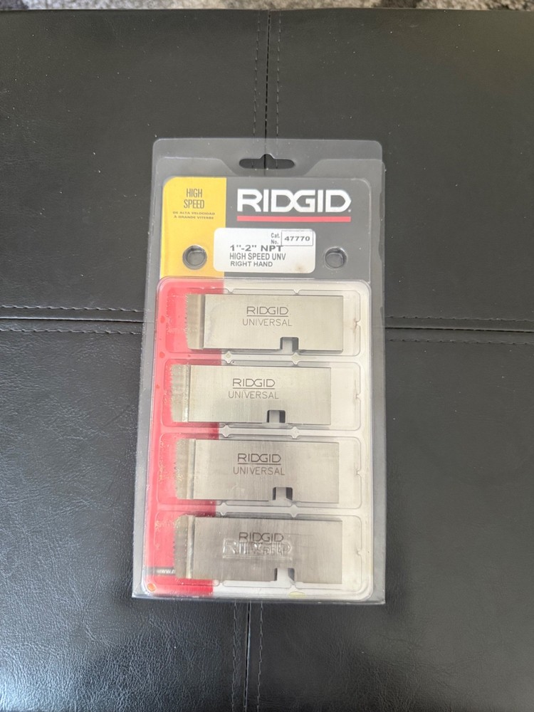Ridgid 47770 1&Prime; &ndash; 2&Prime; &ndash; 11 1/2 NPT Universal Dies High Speed RH