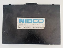 Nibco PC-17S 1-1/2&rdquo; & 2&rdquo; CTS Standard Press Jaw Set With Metal Case