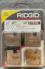Ridgid 37890 1-1/2&Prime; 12R NPT Heavy Duty High Speed Steel Threading Pipe Die