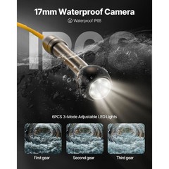 Uimoso Sewer Inspection Camera with 30M Cable and 4.3-Inch LCD Display