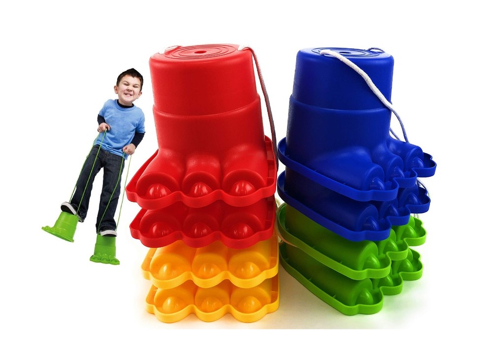 Matty&rsquo;s Toy Stop Monster Feet Plastic Balancing Stilts 4.75&Prime; (R&hellip; USA FAST SHIP