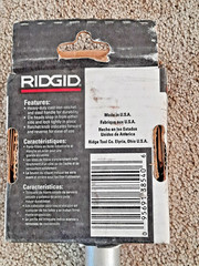 Ridgid 38540 OO-R Manual Pipe Threader Ratchet and Handle Assembly FREE SHIPPING
