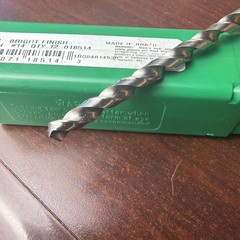 12 NEW PRECISION TWIST DRILL 018514 #14 HSS Bright Finish R18H JOBBER DRILL