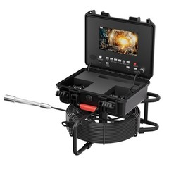 50m Pipe Inspection Camera Drain Sewer Camera 512HZ Self-leveling Meter Counter