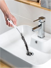 2-Piece Flexible Drain Brush Sink Unblocker Elastic Hose Pipe Straw Cleaning &hellip;