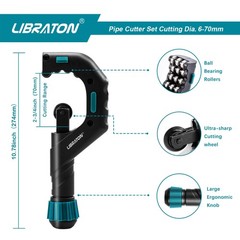 Libraton Copper Tube Cutter 1/4&Prime; to 2-3/4&Prime;, Cutter, 2-3/4&Prime;