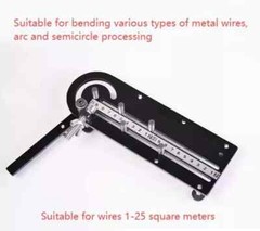 Mini Manual 1-25MM2 Wire Cable Bending Machine Tools Bender 20-150&deg;Angle control