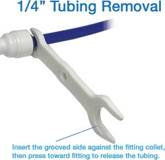 2-Pack Push Fit Tubing Release Tool &ndash; Compact Spanner Wrench for RO Systems.