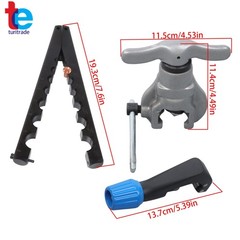 45&deg; Eccentric Flaring Tools Set Tube Flaring Tube Cutter Kit 7 Dies 3/16-3/4 In