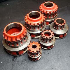 Ridgid 12-R Pipe Threader &ndash; 6 Die &ndash; Head Set 12R Threading Dies &ndash; 3/8&Prime; &ndash; 2&Prime;