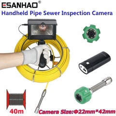 40M 4.3&Prime; Monitor 22mm 1000TVL Handheld Pipe Inspection Camera Drain Sewer Camera