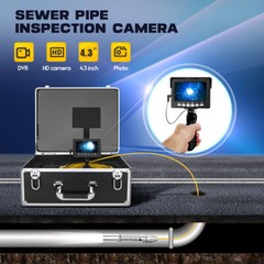 22MM Handheld Drain Sewer Camera Pipe Inspection Camera 4.3&Prime; DVD Monitor 30M