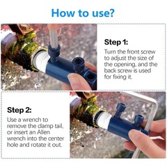 Broken Pipe Extractor Tool 1/2&Prime; 3/4&Prime; 1&Prime; Pipe Wrench Alternative Repair Tool
