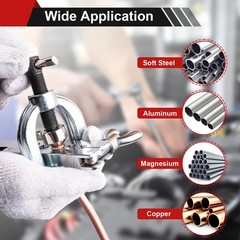 Brake Line Double & Single Flaring Tool Kit with Tubing Cutter, Brake Line Re&hellip;