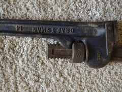 Vintage CRAFTSMAN 12&Prime; Steel Pipe Wrench 14 &ndash; MADE IN USA