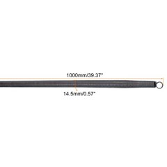 Spring Tube Bender Steel 1000mm/39.37 Inch Long for 16mm 0.63 Inch PVC Pipe