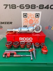 RIDGID Model 700 Power Drive Pipe Threader 12R Die Head Set 1/2-2 NPT Metal Case