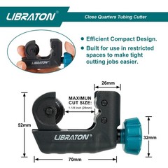 Tubing Cutter 4mm to 28mm Copper Cutter Mini Tube Cutter Multi Use Tube Cutter