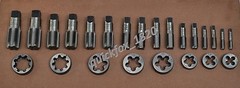24x BRITISH STANDARD PIPE TAPS & DIES SET 1/8&Prime; TO 1&Prime; BSP HIGH CARBON STEEL.