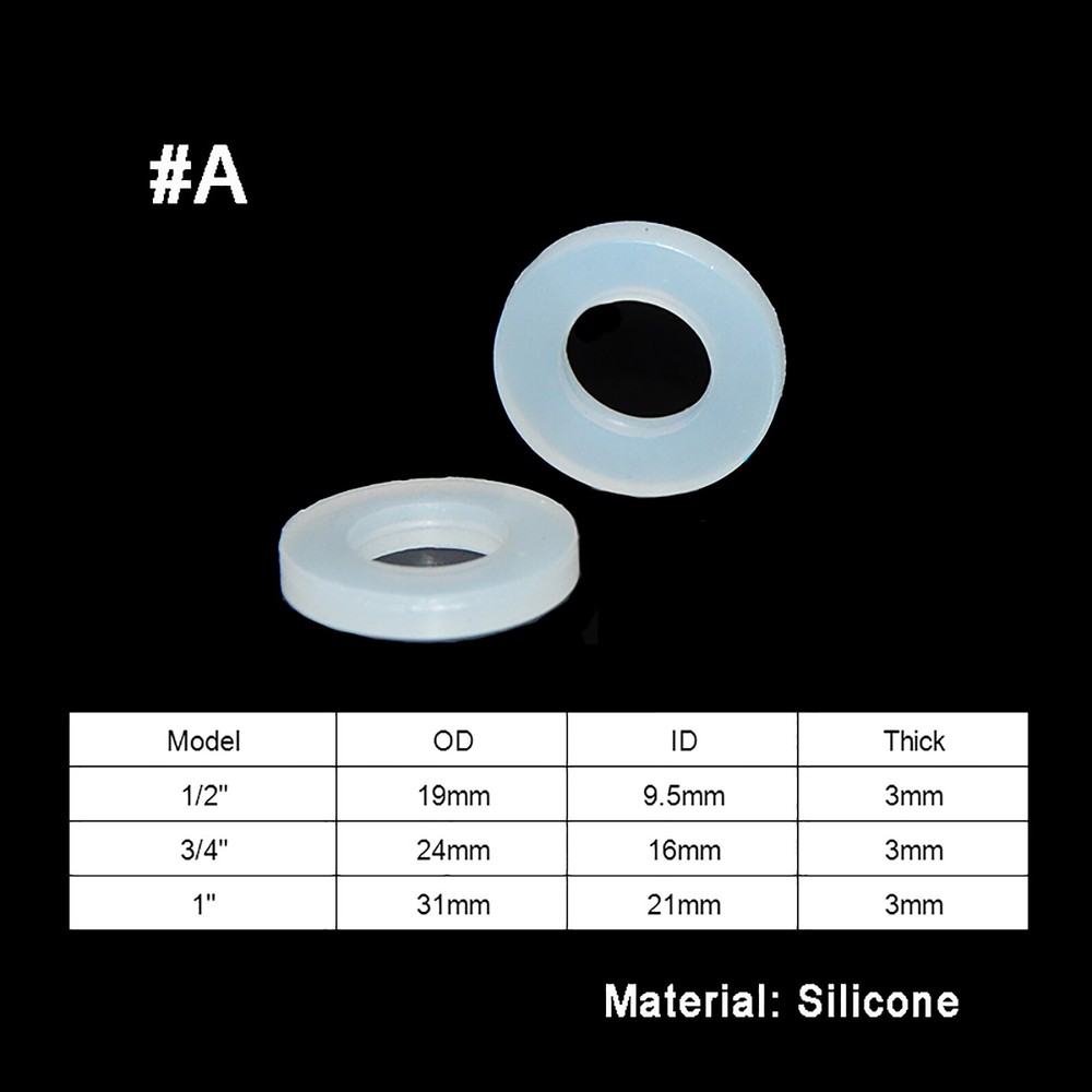 1/2&Prime; 3/4&Prime; 1&Prime; Silicone Rubber Nylon PTFE Seal Gasket O-Ring Washer for Valve/Pipe
