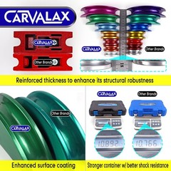 CARVALAX 90&deg; Ratcheting Tube Bender Kit &ndash; 7 Color-Coded Aluminum Heads1/4&Prime;to7/8&Prime;
