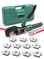 Hydraulic Cable Crimping Tool, Battery Cable Terminal Crimper 12 AWG&ndash;4/0 A