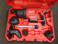 Milwaukee AIRSNAKE M12 Drain Cleaning Air Gun Kit 2572B-21 Attachments/Battery