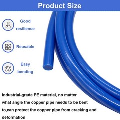 4Pcs Conditioning Copper Tubing Pipe Extension 4M, 1/4&Prime; 1/2&Prime; 3/8&Prime;&hellip;