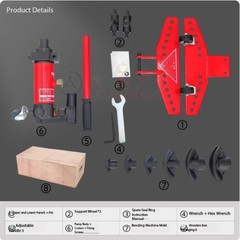 SWG-25 Hydraulic Tube Bending Machine Manual Hand Pipe Bender Pipe Bending Tools