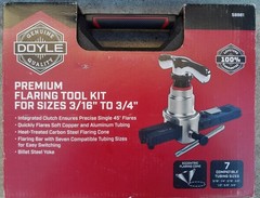 Doyle Premium Flaring Tool Kit COMPLETE USED 7 SIZES 3/16&Prime; &ndash; 3/4&Prime; No Ai Descrip