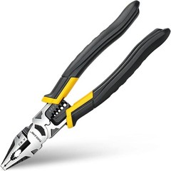 6-in-1 Combination Pliers 9-Inch Linesman CR-V Steel Wire Cutter for Electrician