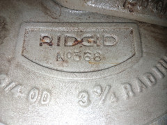 RIDGID 368 Tube Bender 3/4&Prime; OD 3 3/4 Radius