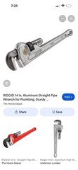 Ridgid 14&Prime; Aluminum