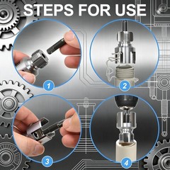 3Pcs Integrated Internal & External Pipe Threading Tool, Pipe Tapping and Thread