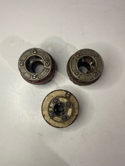 NINE (9) RIDGID 12R Die-Head Pipe Threaders 1/2&Prime; 1&Prime; 1-1/4&Prime; 1-1/2&Prime; 2&Prime; OLD STYLE