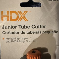 HDX Junior Tube PVC & Copper Pipe Cutter Cuts 1/8&Prime;- 5/8&Prime; Size Pipes SHIPS FAST!