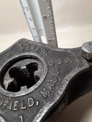Vtg G.T.D. Corp&rsquo;n No.1 Pipe Threader Greenfield, Mass. w/Reed cutter Pat 1902